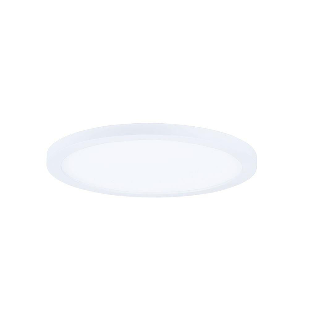 Maxim Lighting 58715WTWT Wafer 1 Light 9 Inch White LED Round Flush Mount Ceiling Light