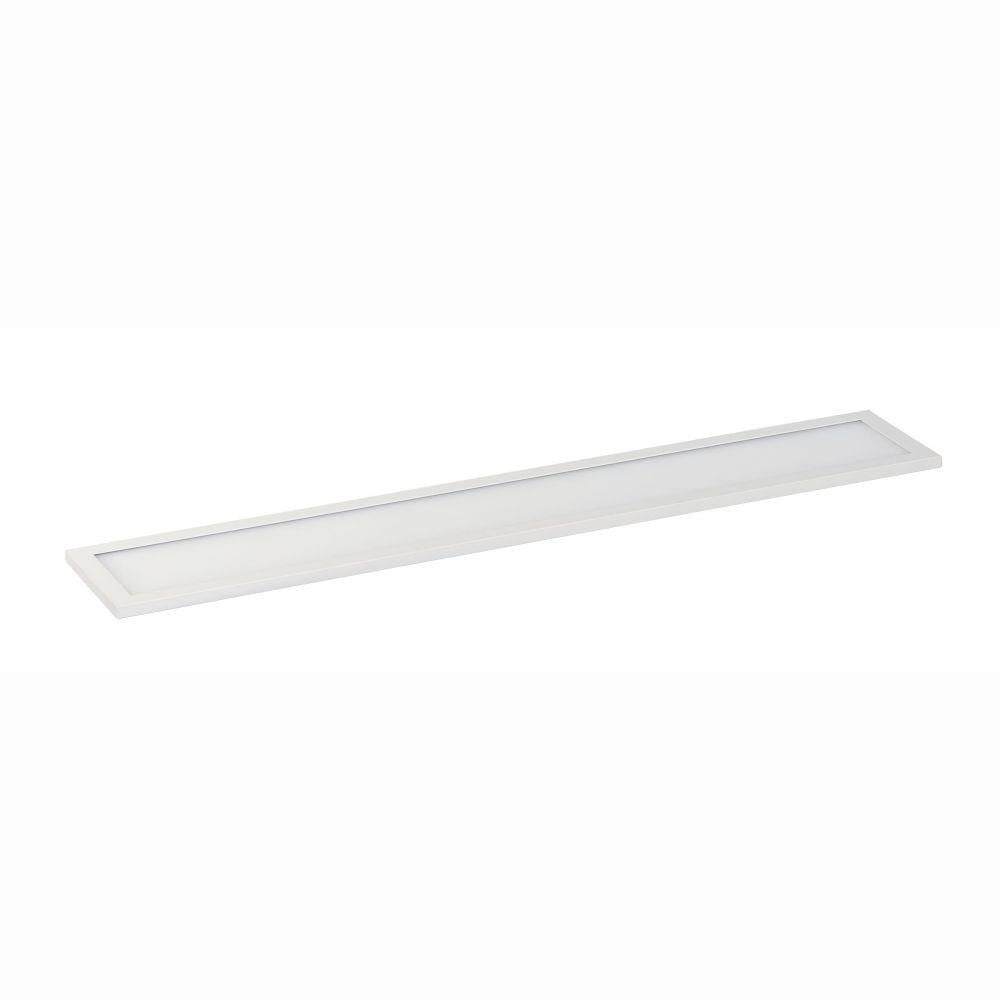 Maxim Lighting 58743WTWT Wafer 1 Light 4.5 Inch White LED Linear Flush Mount Ceiling Light