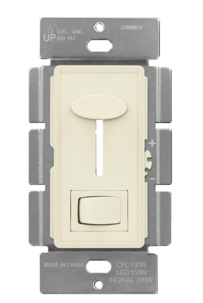 Enerlites 59302-LA 150W Single Pole, 3-Way LED & 3 Way LED & CFL Dimmer, Light Almond