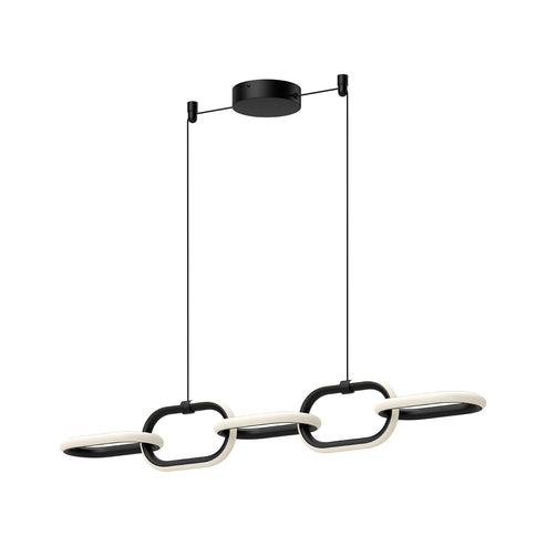 Kuzco Lighting LP92636-BK-UNV Airen 36-in Linear Pendant Ceiling Light - CCT: 3000K - Finish: Black