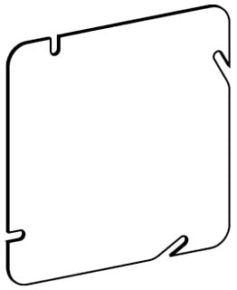 Orbit 5BC 5" Square Electrical Box Cover, Flat Blank Steel 50 Pack