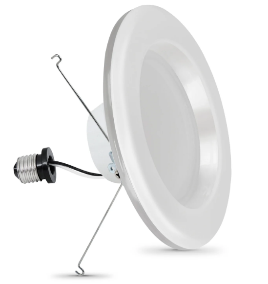 Feit Electric LEDR56/NL/5CCTCA/4 75W Replacement 5/6 in. Color Selectable LED Downlight With Night Light Mode, Multi-Color Temperature, Wattage 11.1W, Voltage 120V - 4 Pack