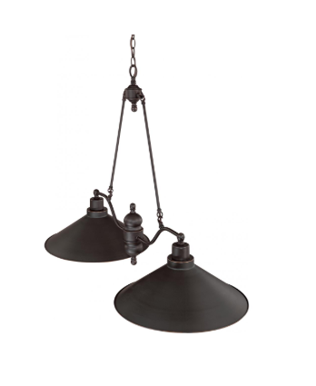 Nuvo 60-1703 Bridgeview - 2 Light Island Pendant - Mission Dust Bronze Finish