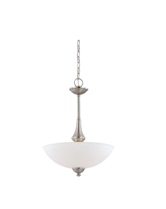 Nuvo 60-5038 Patton - 3 Light Pendant with Frosted Glass - Brushed Nickel Finish