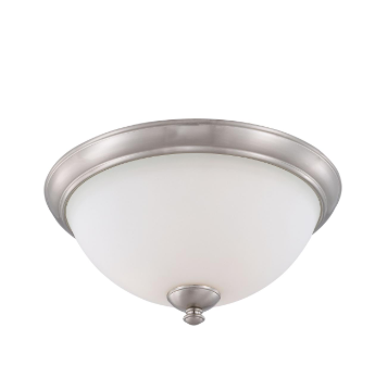 Nuvo 60-5041 Patton - 3 Light Flush with Frosted Glass - Brushed Nickel Finish