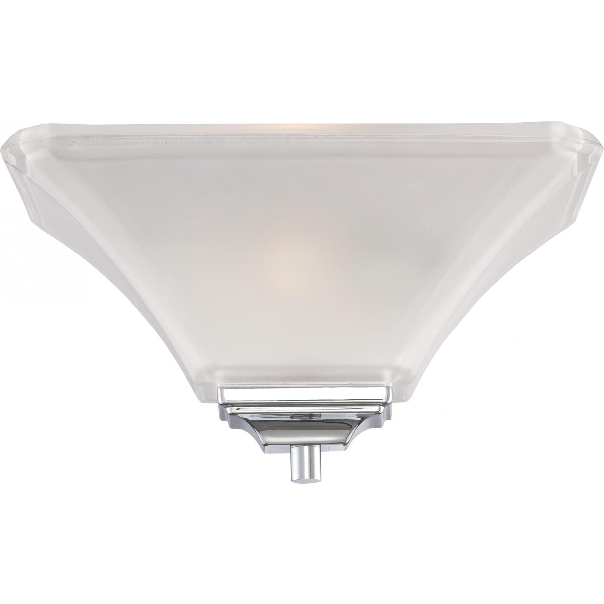 Nuvo 60-5373 Parker - 1 Light Wall Sconce - Polished Chrome Finish with Sandstone Etched Glass, 60W Max