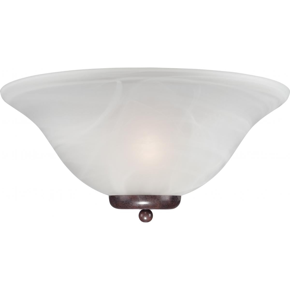 Nuvo 60-5378 Ballerina - 1 Light Wall Sconce - Old Bronze Finish with Alabaster Glass, 60W Max