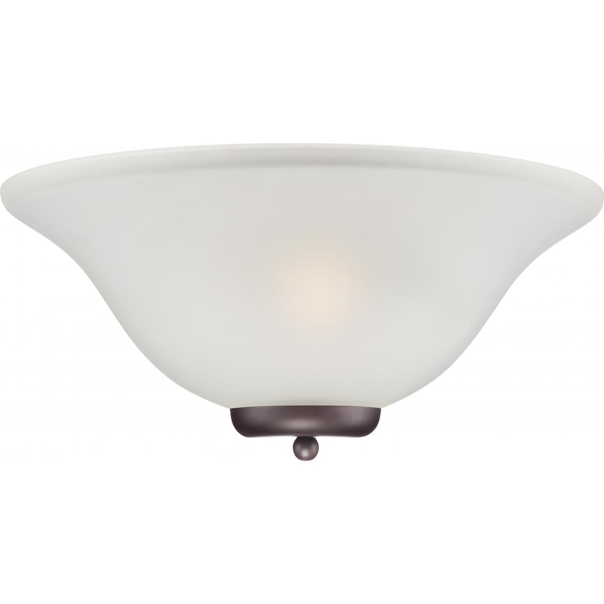 Nuvo 60-5379 Ballerina - 1 Light Wall Sconce - Mahogany Bronze Finish with Frosted Glass, 60W Max