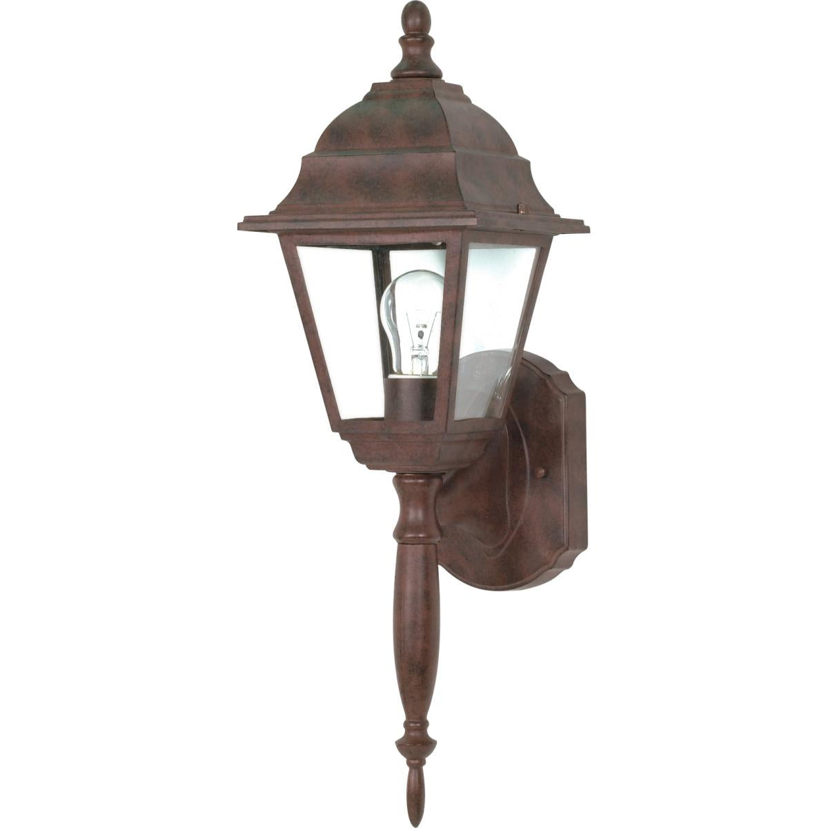 Nuvo 60-541 Briton 18" Wall Lantern - Old Bronze Finish - 1 Light - Clear Seeded Glass - 60W Max