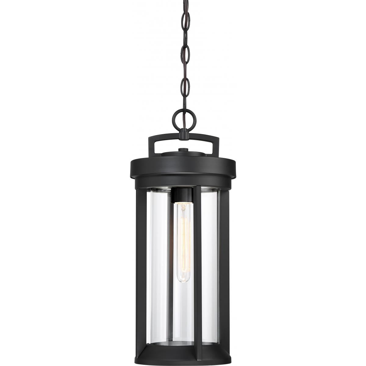Nuvo 60-6504 Huron 1-Light Hanging Lantern - Aged Bronze with Clear Glass, 60W Max, 120V, Damp Location Rated