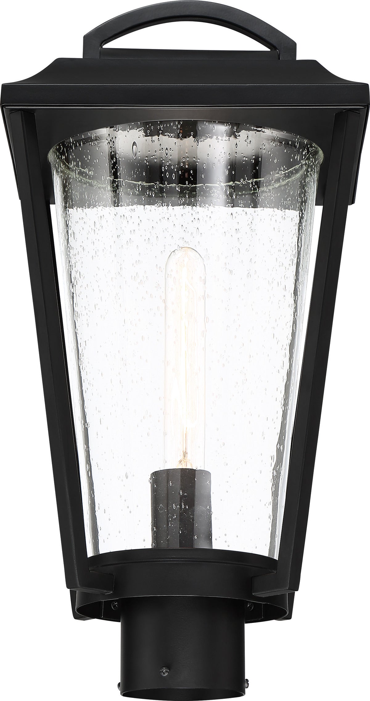 Nuvo 60-6513 Lakeview 1-Light Post Lantern - Aged Bronze with Clear Seed Glass, 60W Max, 120V, Wet Location Rated