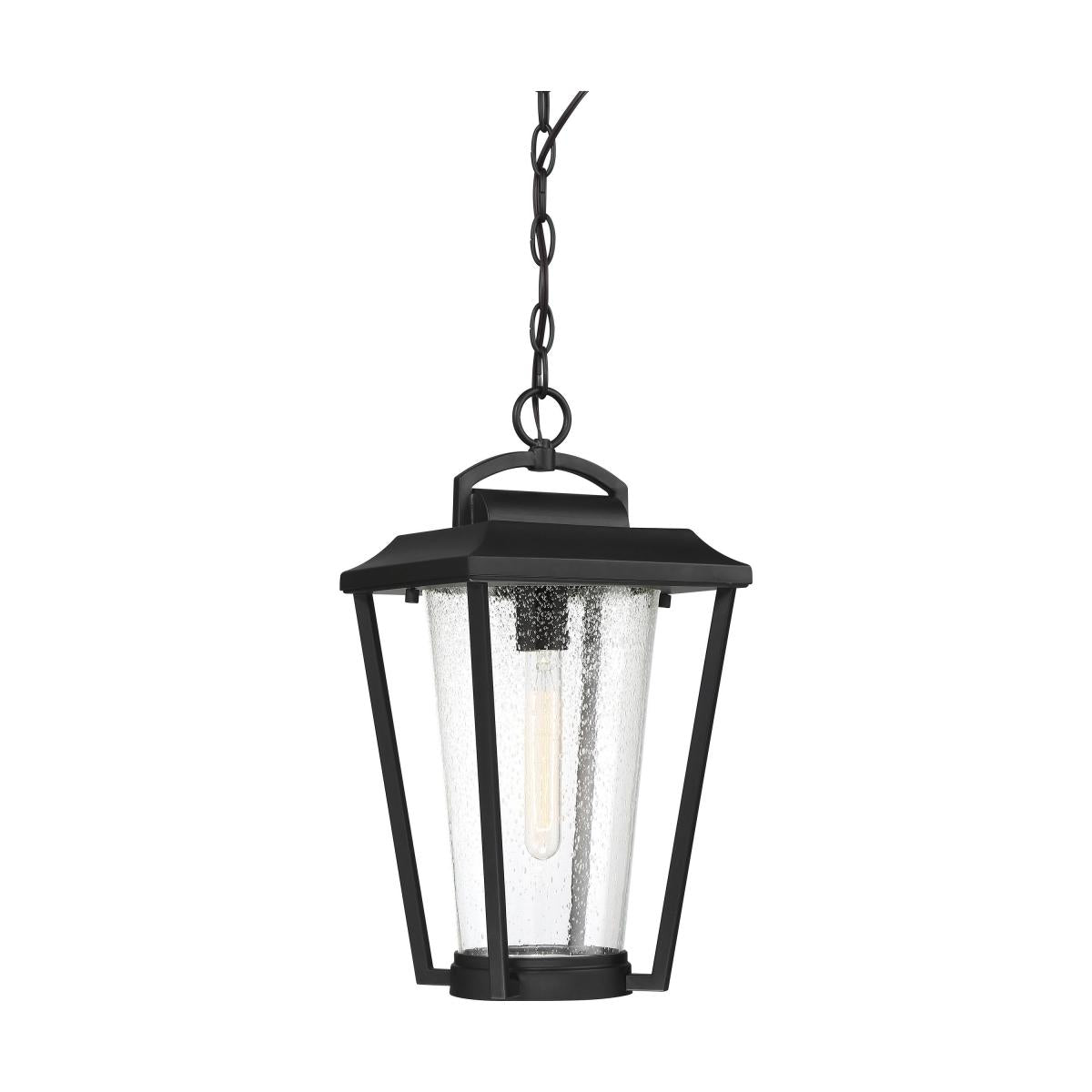 Nuvo 60-6514 Lakeview 1-Light Hanging Lantern - Aged Bronze with Clear Seed Glass, 60W Max, 120V, Damp Location Rated