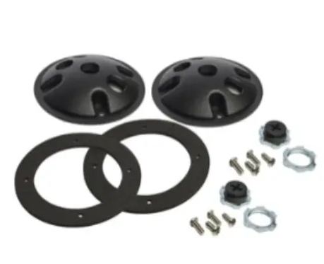Nuvo 60-672 Die Cast Aluminum Mounting Plate, 2-Light, Matte Black
