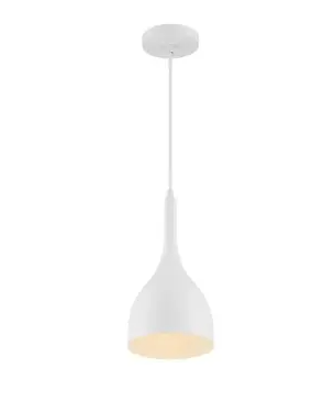 Nuvo 60-7096 Bellcap Series Pendant Light, Wattage 60W, Matte White