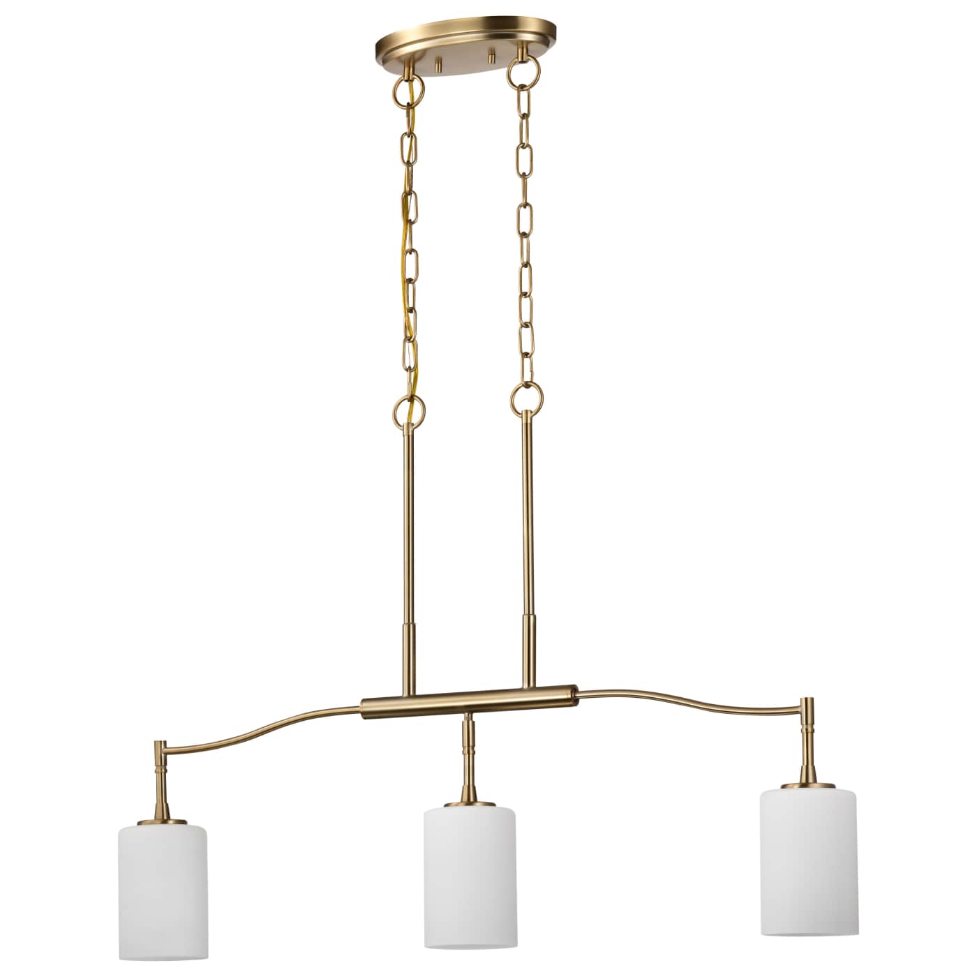 Nuvo 60-8208 Liam 36 inch 3 Lights Pendant Ceiling Light - Finish: Burnished Brass