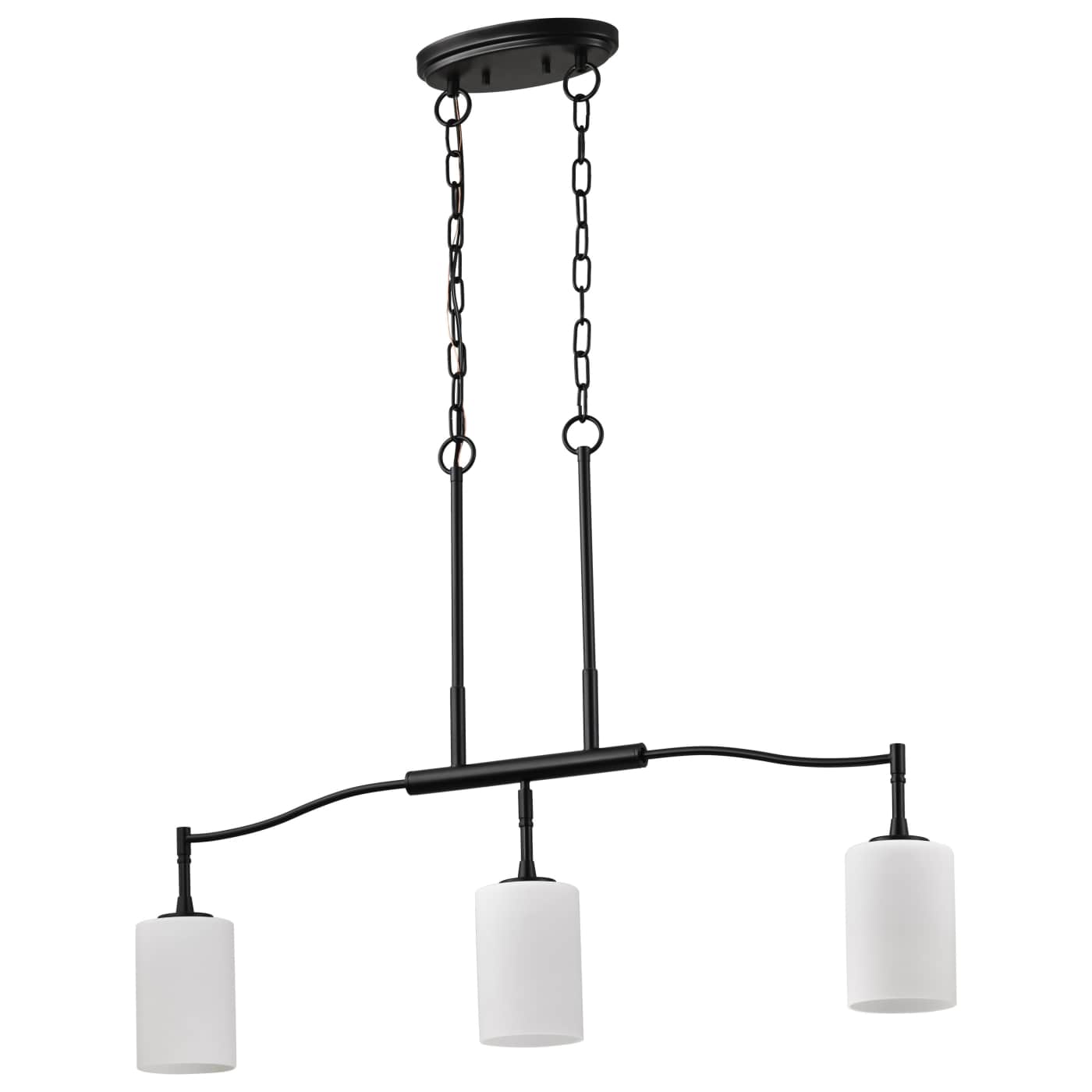 Nuvo 60-8218 Liam 36 inch 3 Lights Pendant Ceiling Light - Finish: Matte Black
