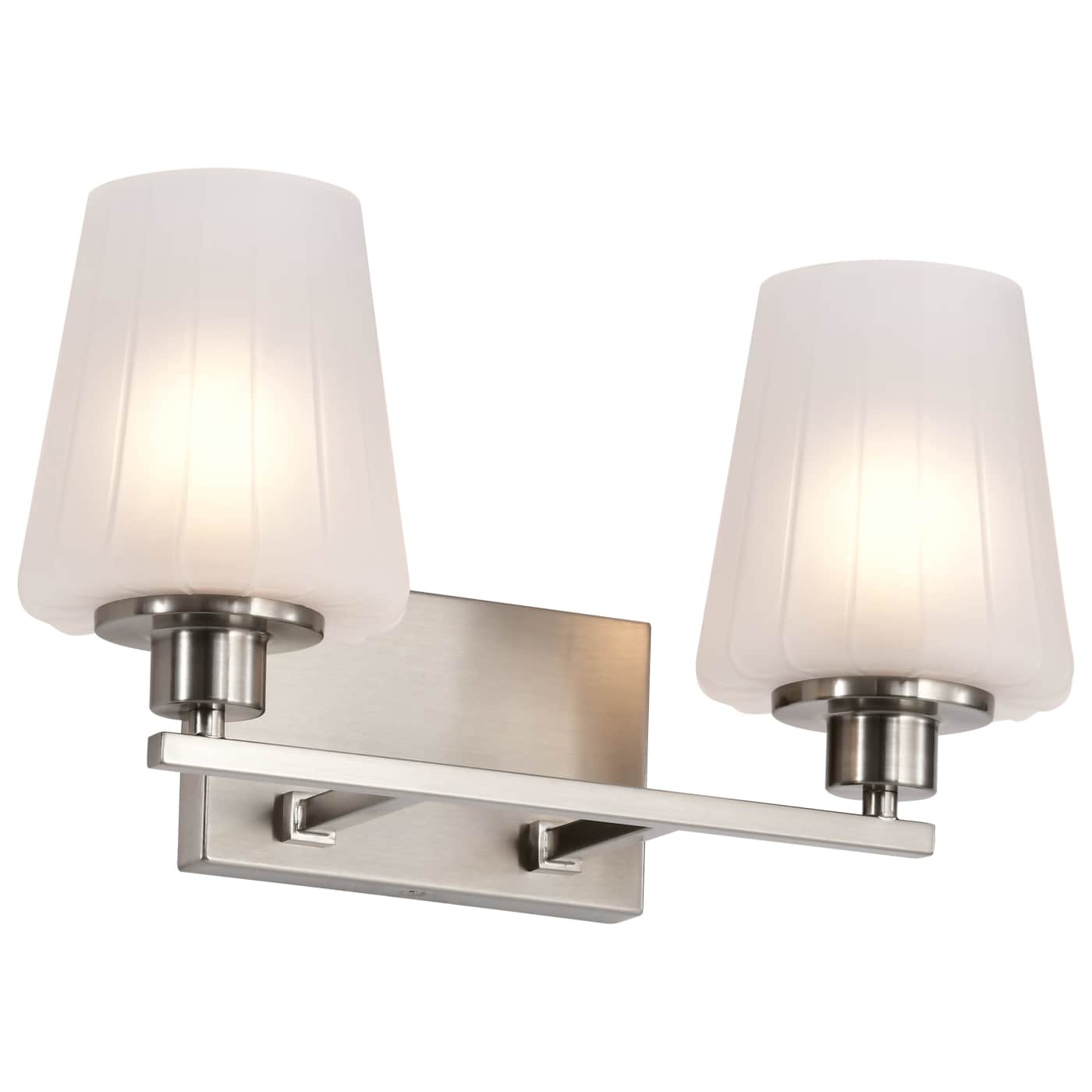 Nuvo 60-8222 Lune 16 inch 2 Light Vanity Wall Light - Finish: Brushed Nickel