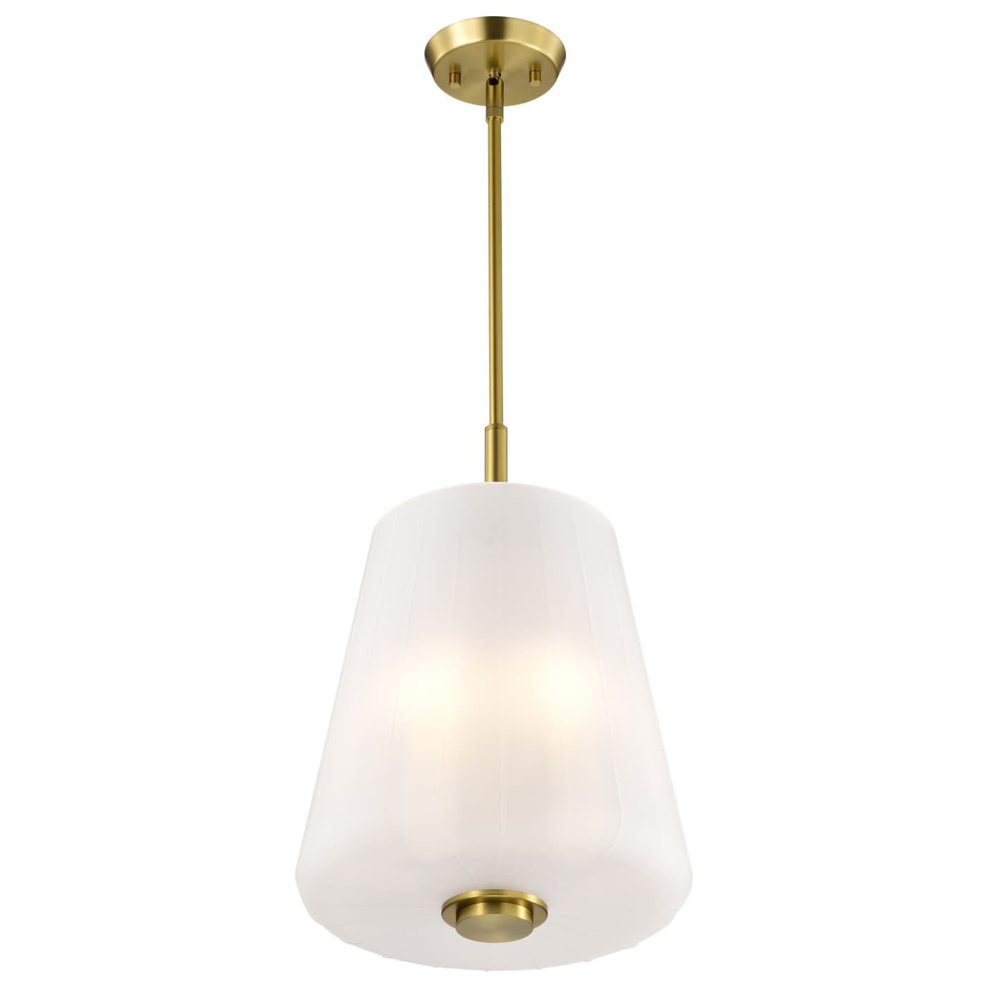 Nuvo 60-8238 Lune 12 inch 3 Lights Pendant Ceiling Light - Finish: Vintage Brass