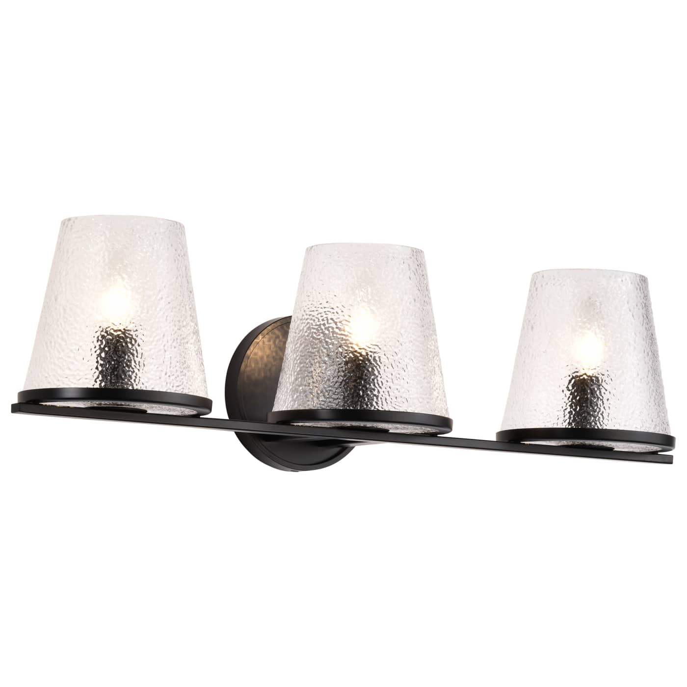 Nuvo 60-8253 Valentine 24" 3 Light Vanity Wall Light - Finish: Black