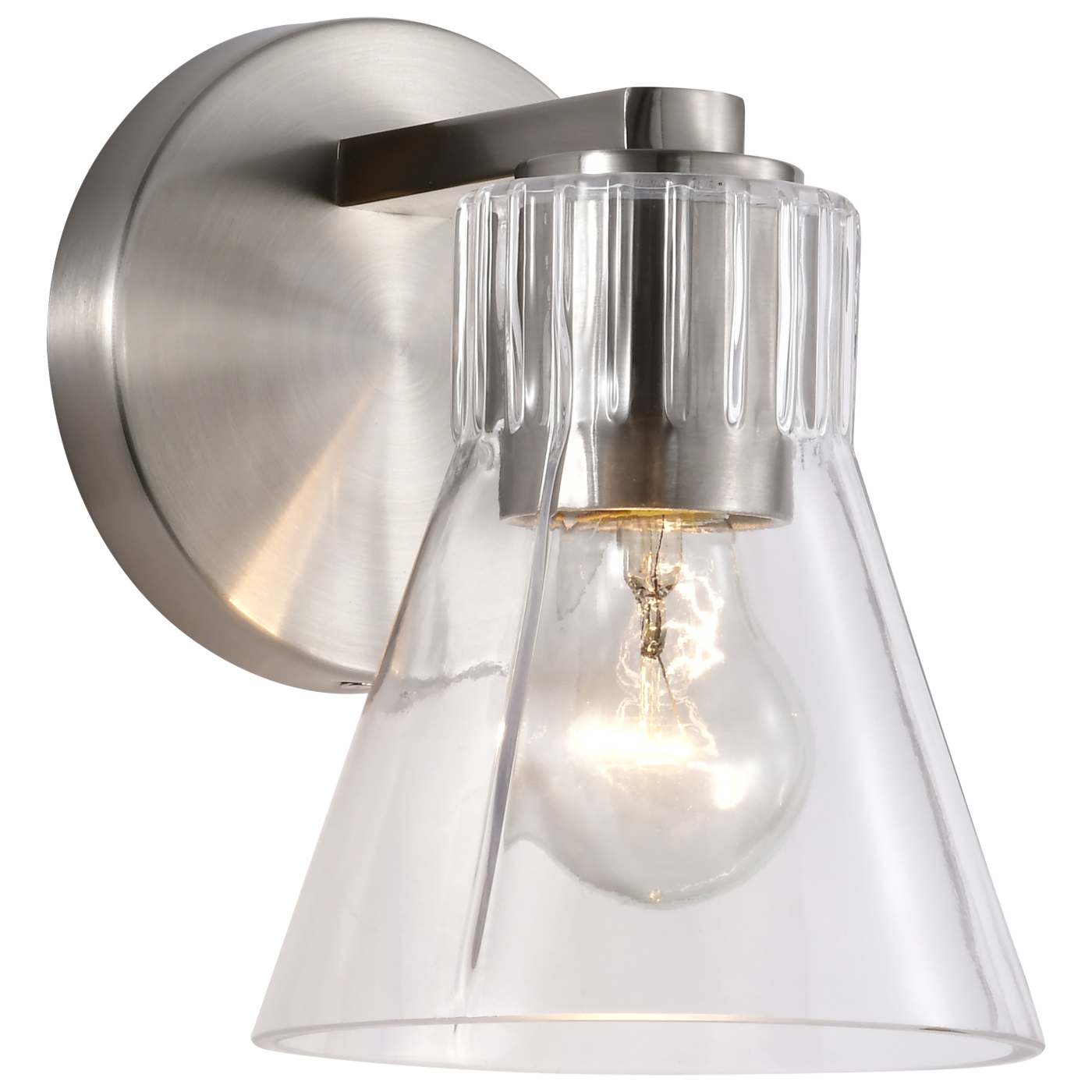 Nuvo 60-8331 Gianna 5.5" 1 Light Vanity Wall Light - Finish: Brushed Nickel