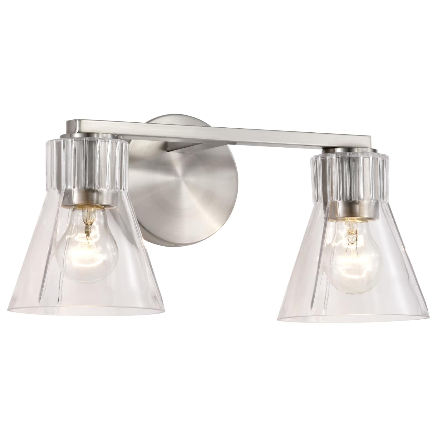 Nuvo 60-8332 Gianna 16" 2 Light Vanity Wall Light - Finish: Brushed Nickel