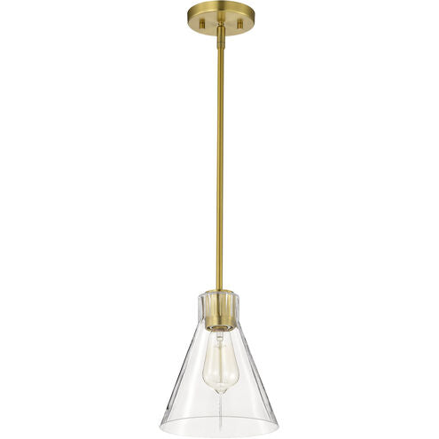 Nuvo 60-8347 Gianna 8" Vintage Pendant Ceiling Light, Brass Finish
