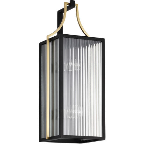 Nuvo 60-8503 Holden 21.75" Outdoor Lantern Wall Light, Black & Gold Finish