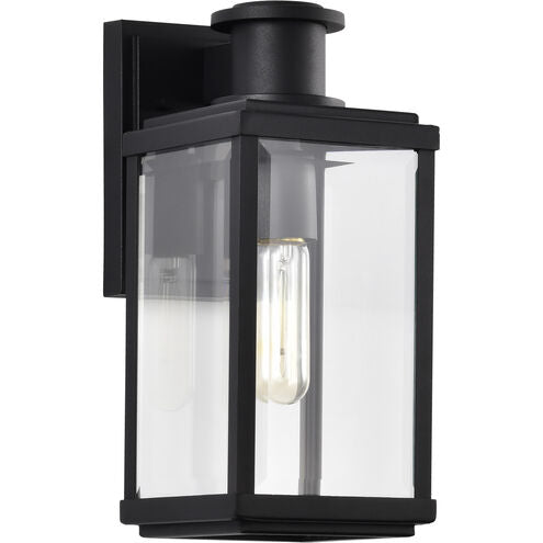 Nuvo 60-8510 Luca 13" Outdoor Lantern Wall Light, Sand Black Finish