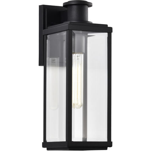 Nuvo 60-8511 Luca 16.5" Outdoor Lantern Wall Light, Sand Black Finish