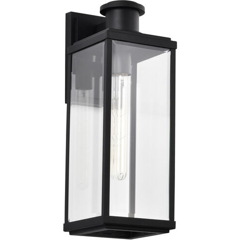 Nuvo 60-8512 Luca 20" Outdoor Lantern Wall Light, Sand Black Finish