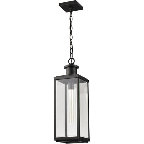 Nuvo 60-8514 Luca 7" Outdoor Hanging Pendant Light, Sand Black Finish