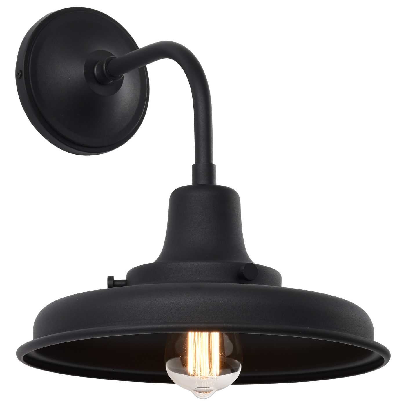 Nuvo 60-8551 Morris 13.38" 1 Light Outdoor Wall Lantern Light - Finish: Black