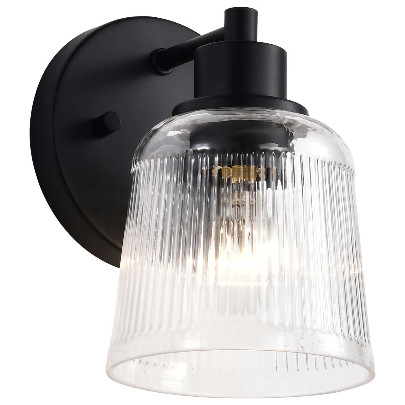 Nuvo 60-8601 Grayson 5" 1 Light Indoor Vanity Wall Light - Finish: Matte Black