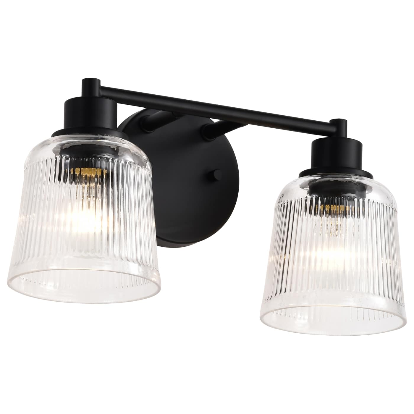 Nuvo 60-8602 Grayson 14.5" 2 Light Indoor Vanity Wall Light - Finish: Matte Black
