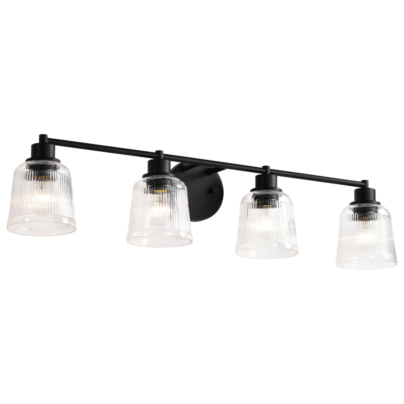 Nuvo 60-8604 Grayson 33.5" 4 Light Indoor Vanity Wall Light - Finish: Matte Black
