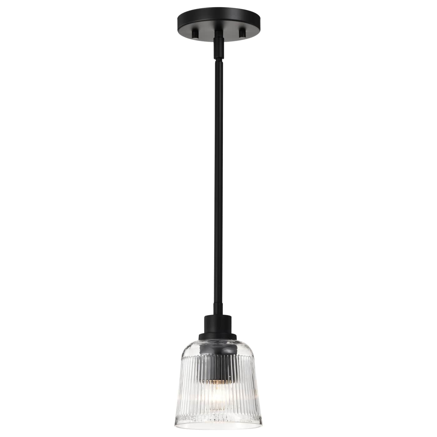 Nuvo 60-8605 Grayson 5" 1 Light Indoor Pendant Ceiling Light - Finish: Matte Black