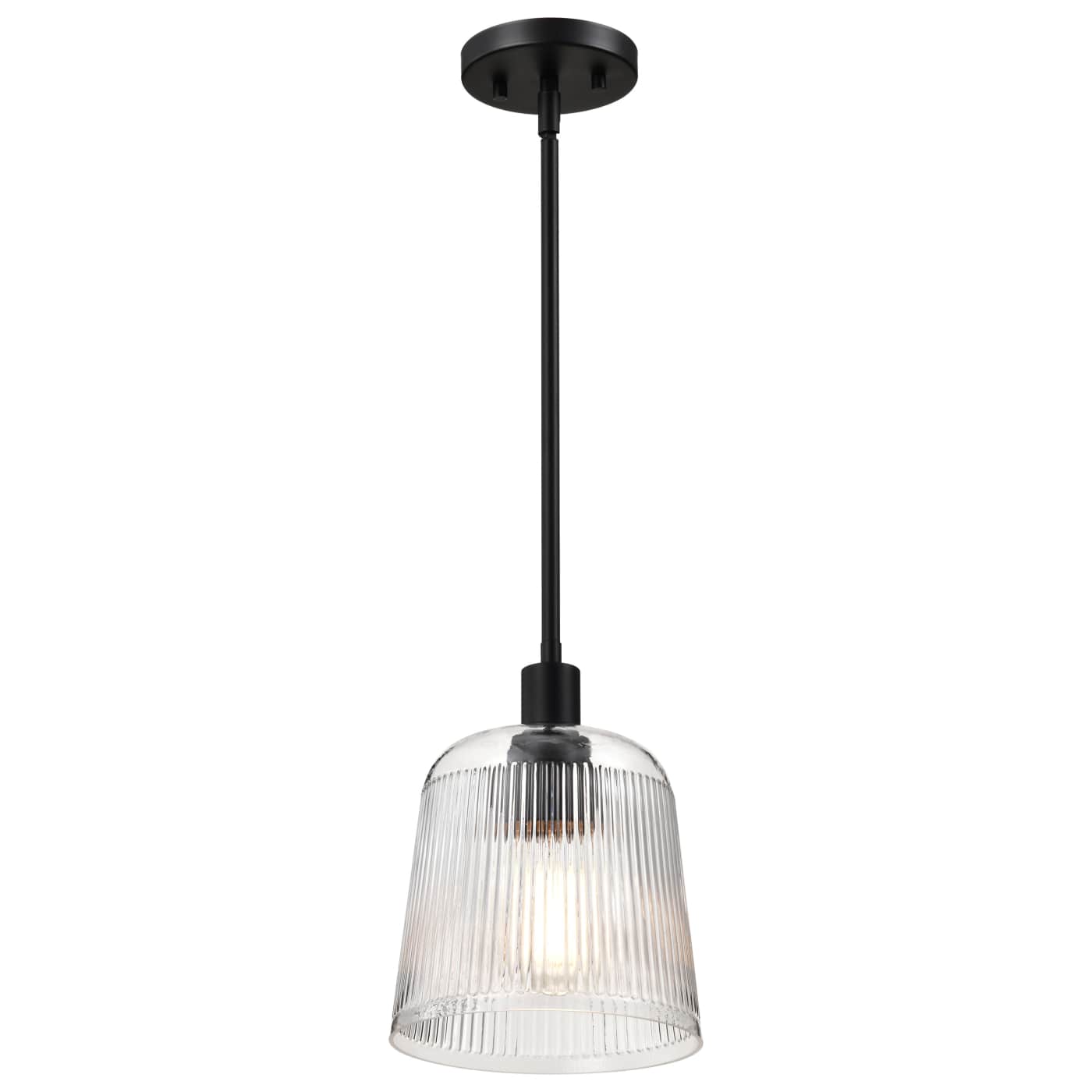 Nuvo 60-8606 Grayson 8" 1 Light Indoor Pendant Ceiling Light - Finish: Matte Black