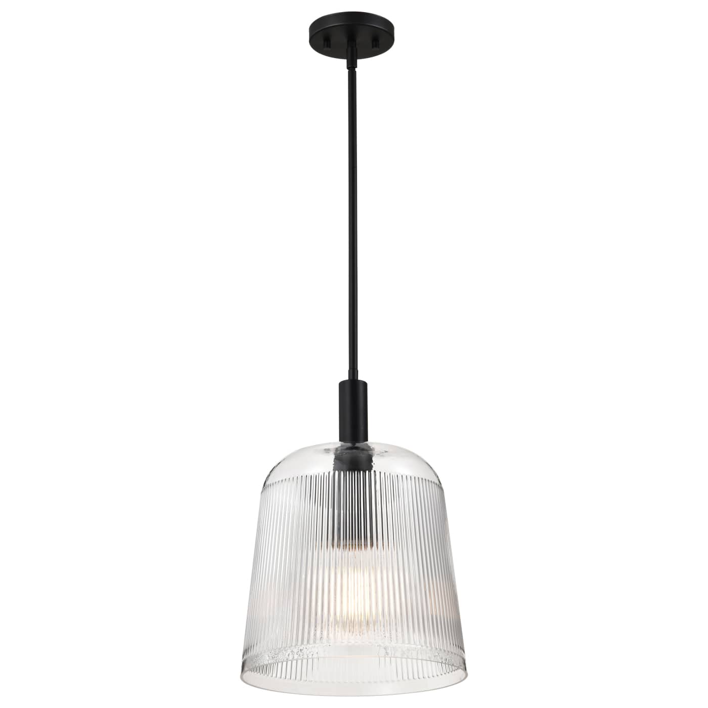 Nuvo 60-8607 Grayson 12" 1 Light Indoor Pendant Ceiling Light - Finish: Matte Black