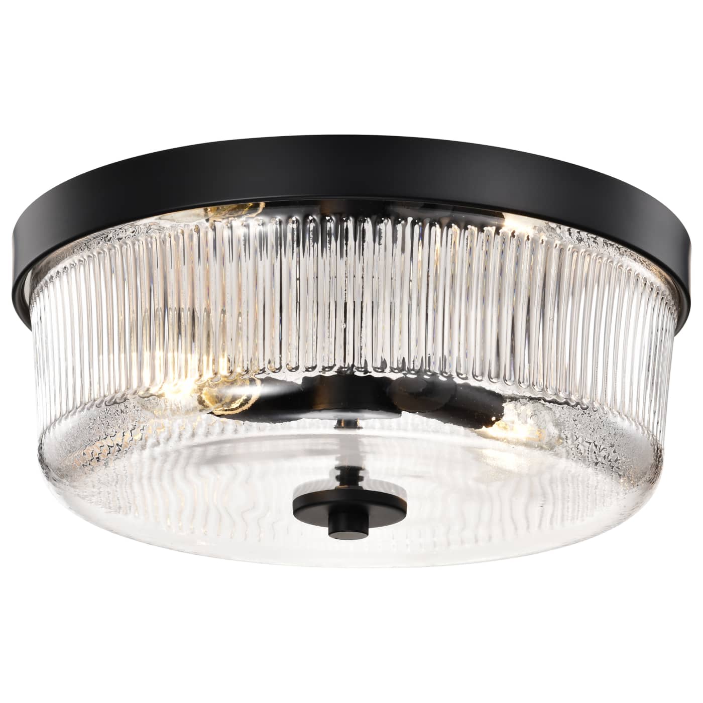 Nuvo 60-8608 Grayson 13.5" Indoor Flush Mount Ceiling Light - Finish: Matte Black