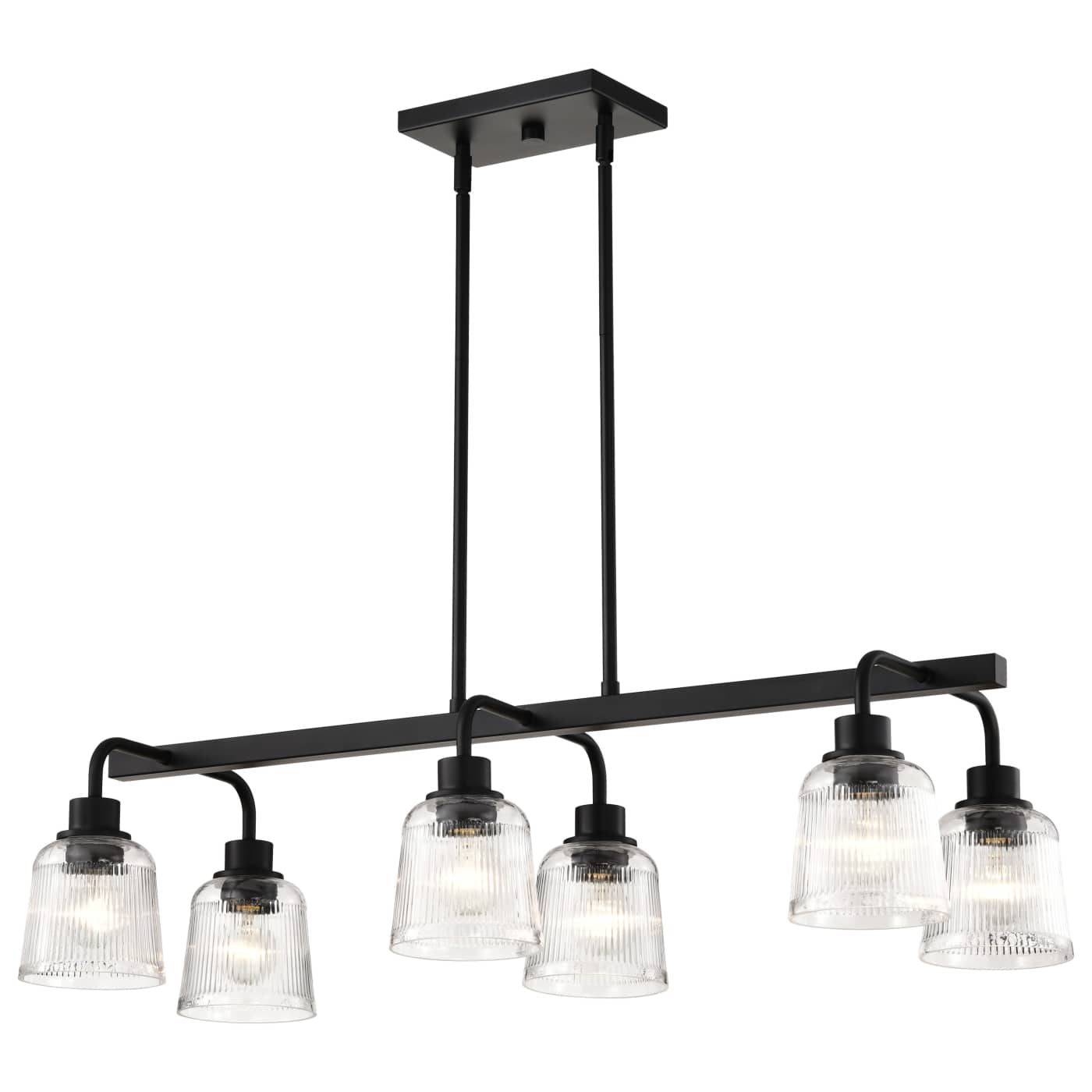 Nuvo 60-8610 Grayson 14.5" 6 Lights Indoor Pendant Ceiling Light - Finish: Matte Black