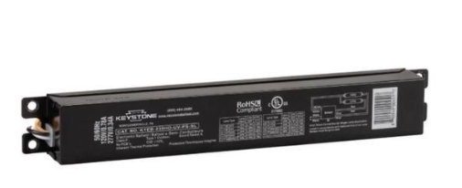 Keystone KTEB-239HO-UV-PS-SL-CP 2 x F39T5HO, 120-277V Input, High Power Factor, Program Start, 90C Rated, 9” Case
