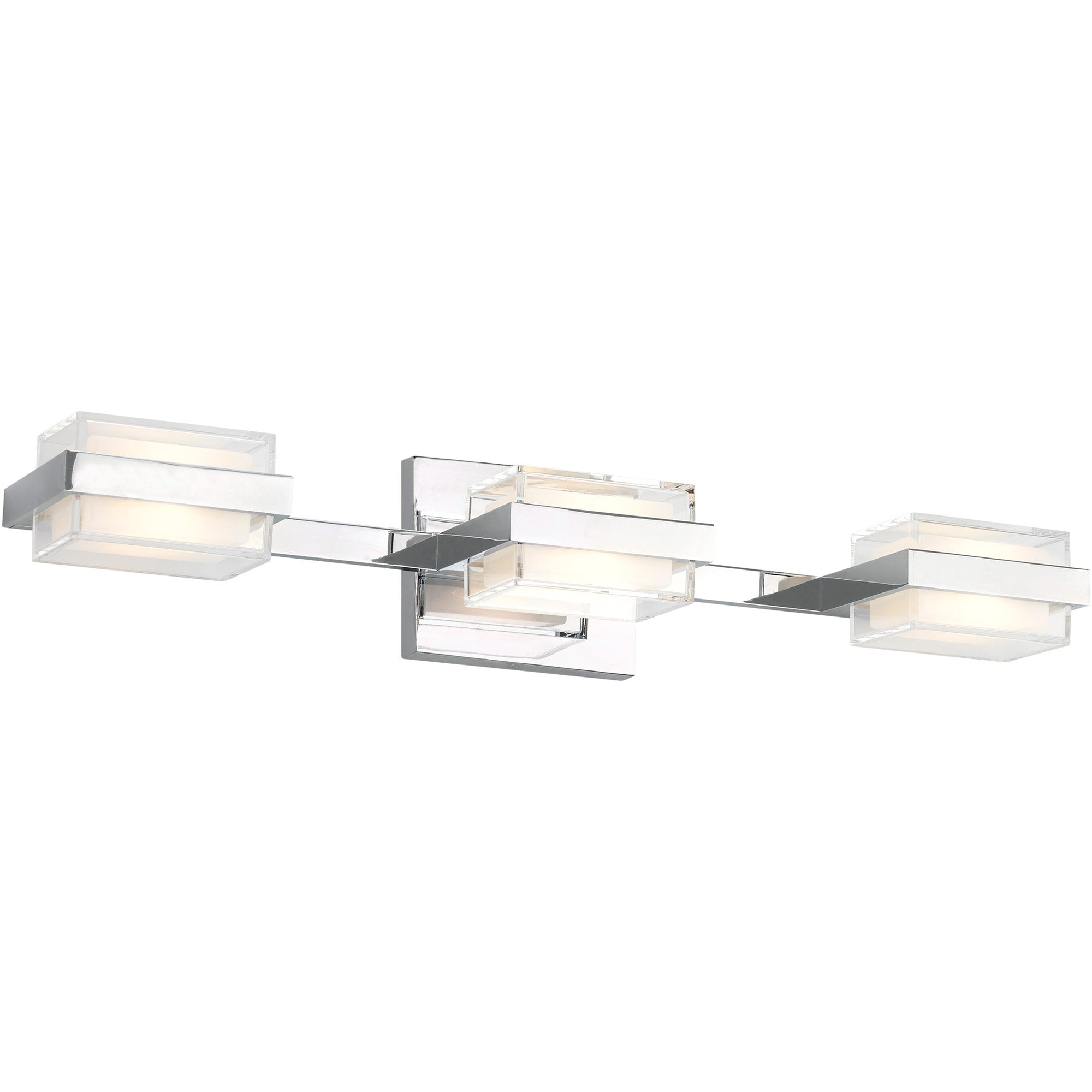 Visual Comfort Modern Collection 700BCKMD3HC-LED930-277 Sean Lavin Kamden 22.5 Inch Chrome LED Bath Vanity Light 3000K
