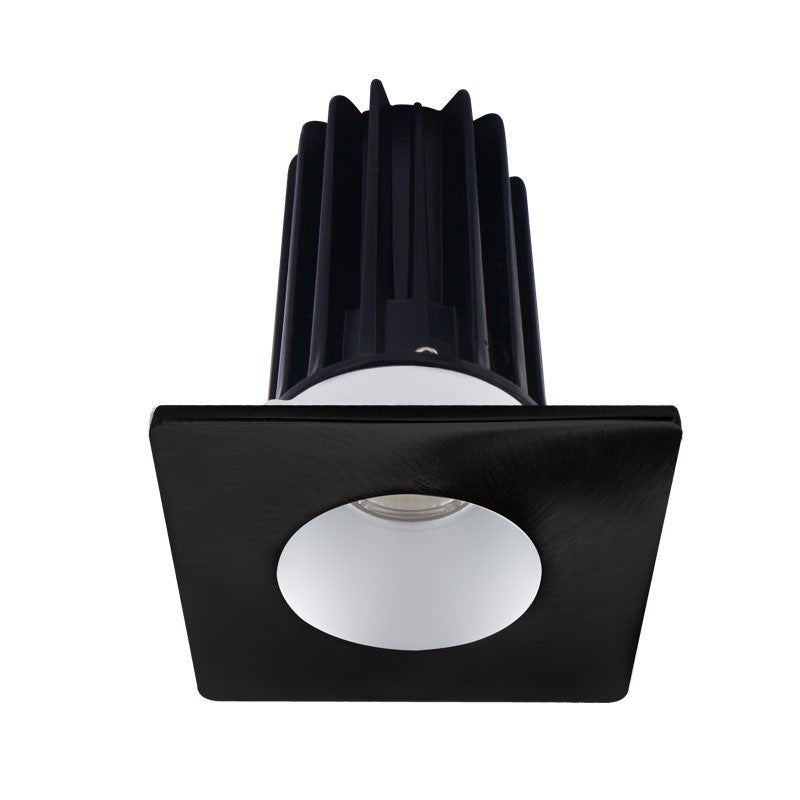 Lotus LED Lights LED-2-S8W2-40K-2RRAK-2STBK 2" LED Recessed Downlight - 8W - 4000K - 620 Lumens - Silver Reflector - Square Black Trim - 120V