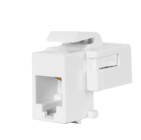 Enerlites 6105-W Audio/ Video Connectors CAT 6 Jacks, White