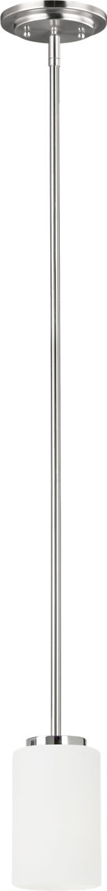 Generation Lighting 61160-05 Oslo 1 Light Chrome Mini Pendant