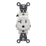 Enerlites 61200-W Commercial Grade 20A Single Receptacle, White