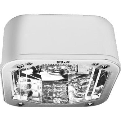 Dabmar Lighting DW8850-L20-30K-W Medium Square Ceiling Fixture, Base G24, Wattage 20W, Voltage 120V, Color Temperature 30K, White