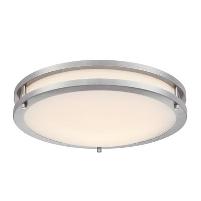 Westinghouse Lighting 6136400 Lauderdale brushed nickel LED flush mount ceiling light