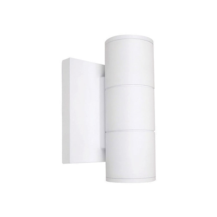 Nuvo 62-1141R1 LED Wall Mount Small Cylinder Up & Down 2-Light Fixture - Wattage 10W - Voltage 120/277V - White Finish
