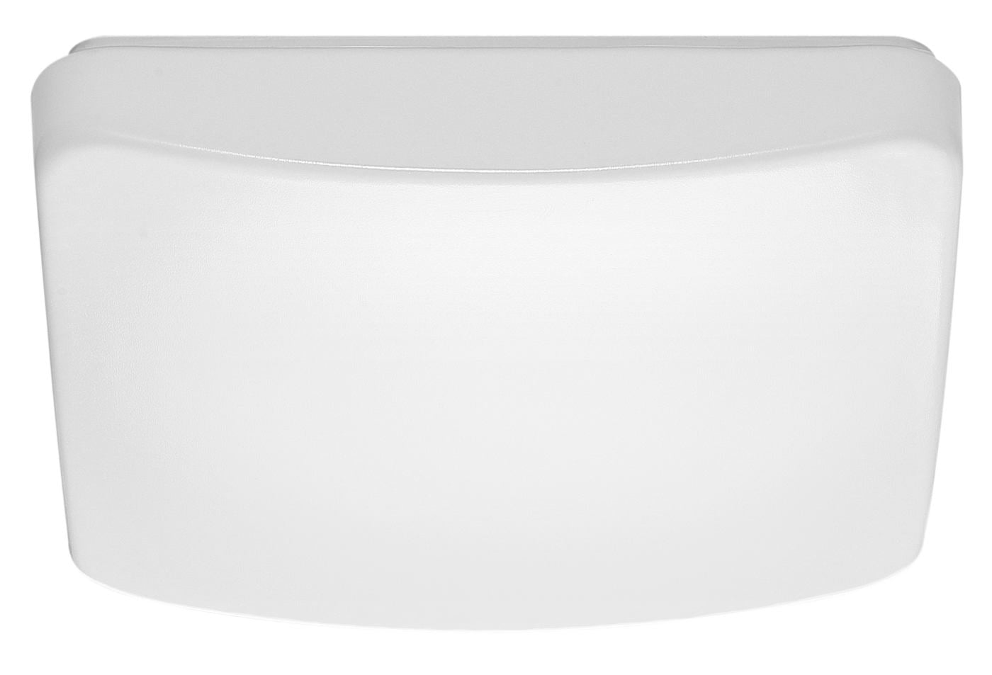 Nuvo 62-1215 11 inch Flush Mounted LED Fixture - CCT Selectable - Square White Acrylic with Sensor - Finish: White